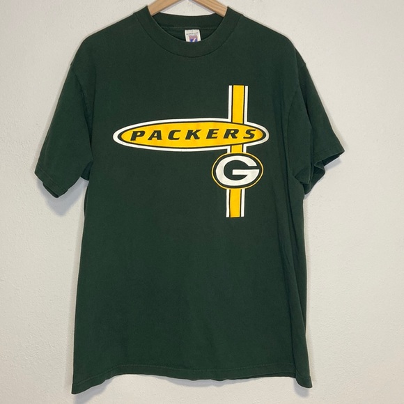 Vintage Green Bay Packers Tee XL NFL Logo 7 Screen Printed 90s Football - Picture 5 of 5